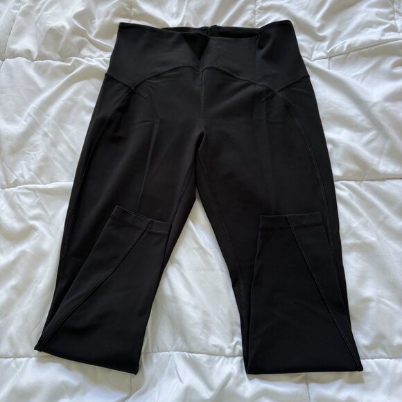 Lululemon Pants - Lululemon Womens Leggings Black Yoga Zipper Back Ankle Workout Gym‎ Training